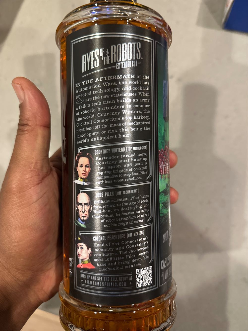 Filmland Spirits ’ryes Of The Robots Extended Cut’ Cask ...  alcohol collectible [Barcode 850052243043] - Main Image 2