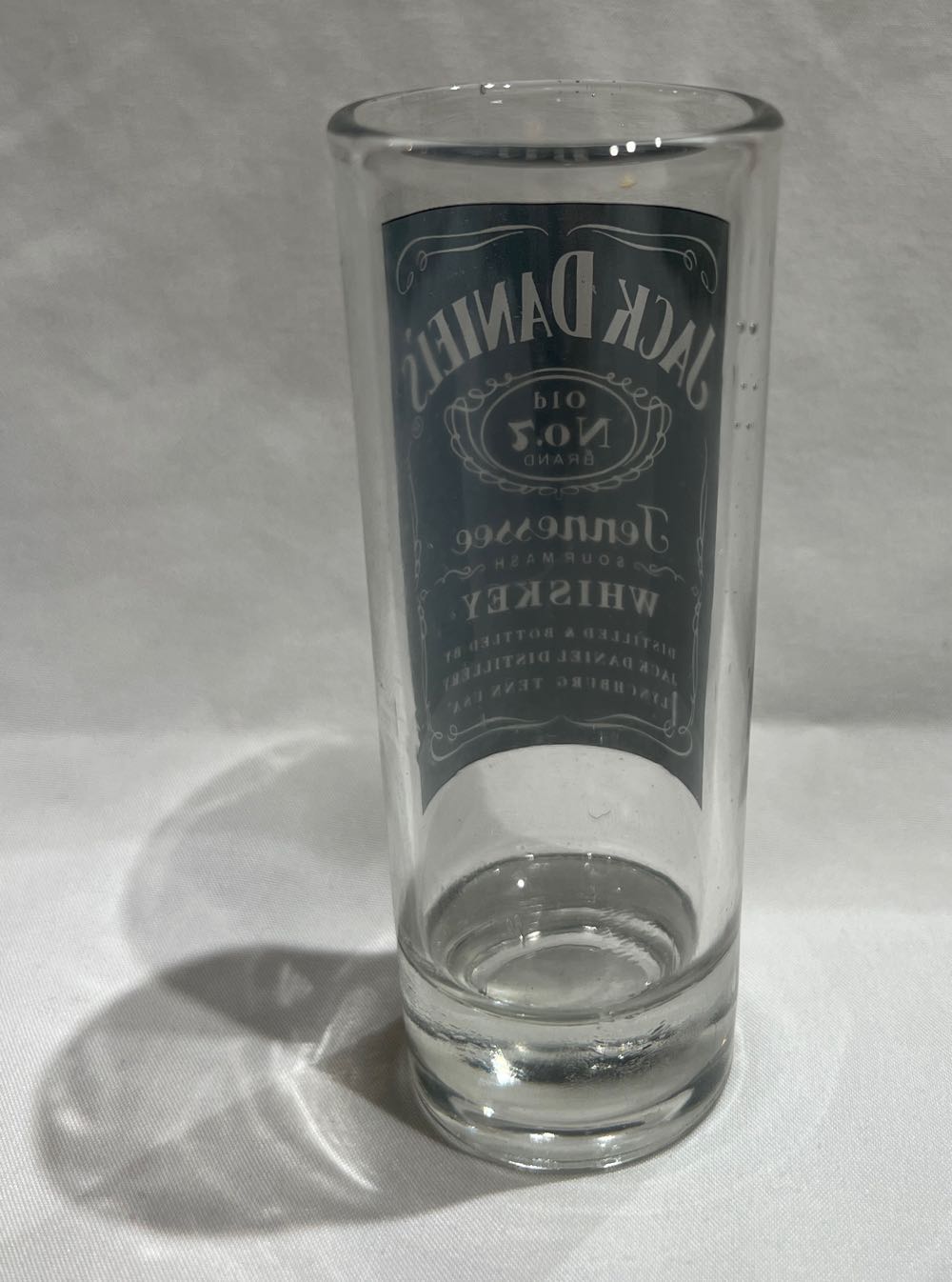 0 Shot Glass Black Label Tall - Jack Daniel’s Distillery, Lynchburg, TN alcohol collectible - Main Image 2