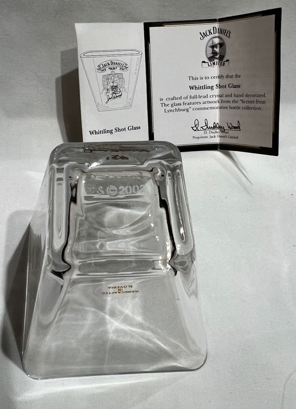 0 Shot Glass Whittling Scenes From Lynchburg - Jack Daniel’s Distillery, Lynchburg, TN alcohol collectible - Main Image 3