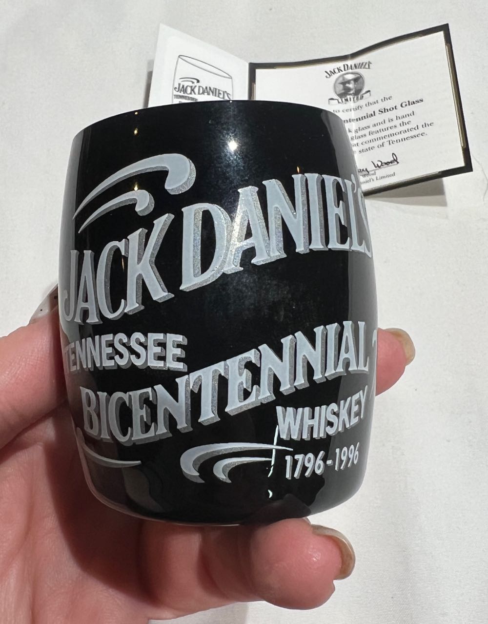 0 Shot Glass Bicentennial - Jack Daniel’s Distillery, Lynchburg, TN alcohol collectible - Main Image 2