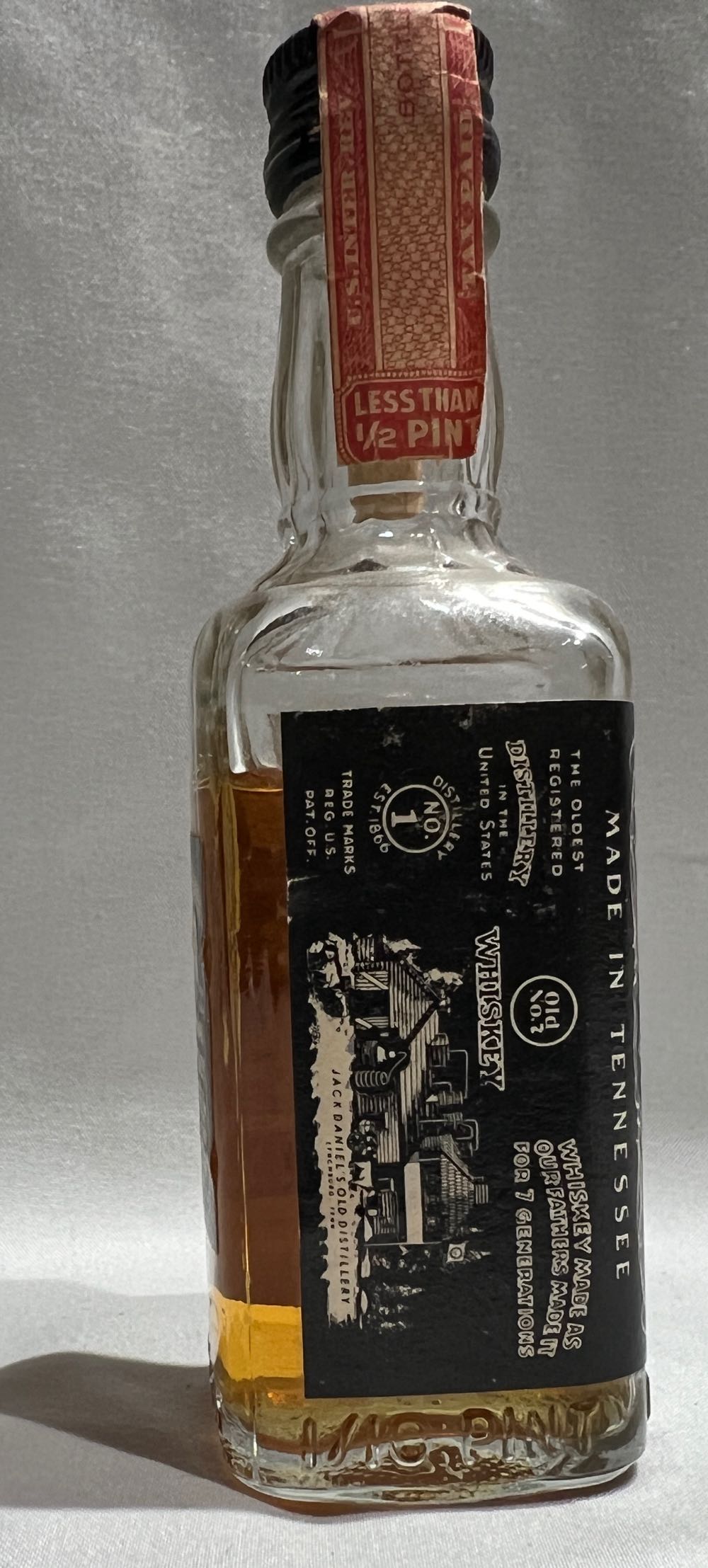 0 Mini Black Label -2 - Jack Daniel’s Distillery, Lynchburg, TN alcohol collectible - Main Image 2