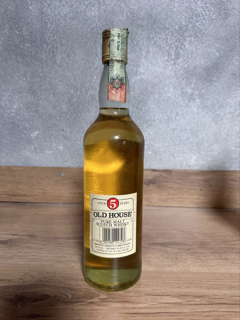 Old House 5yo Imp BSH - Tanist Bonding Company alcohol collectible - Main Image 2