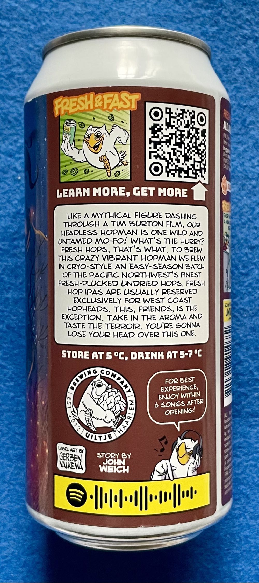 Headless Hopsman - Uiltje Brewing Company (440 mL) alcohol collectible [Barcode 8720618914682] - Main Image 4