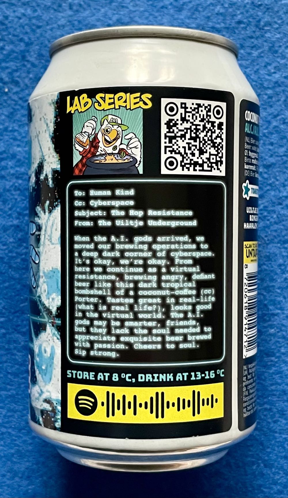 Cc: Cyberspace - Uiltje Brewing Company (330 mL) alcohol collectible [Barcode 8720618914712] - Main Image 4