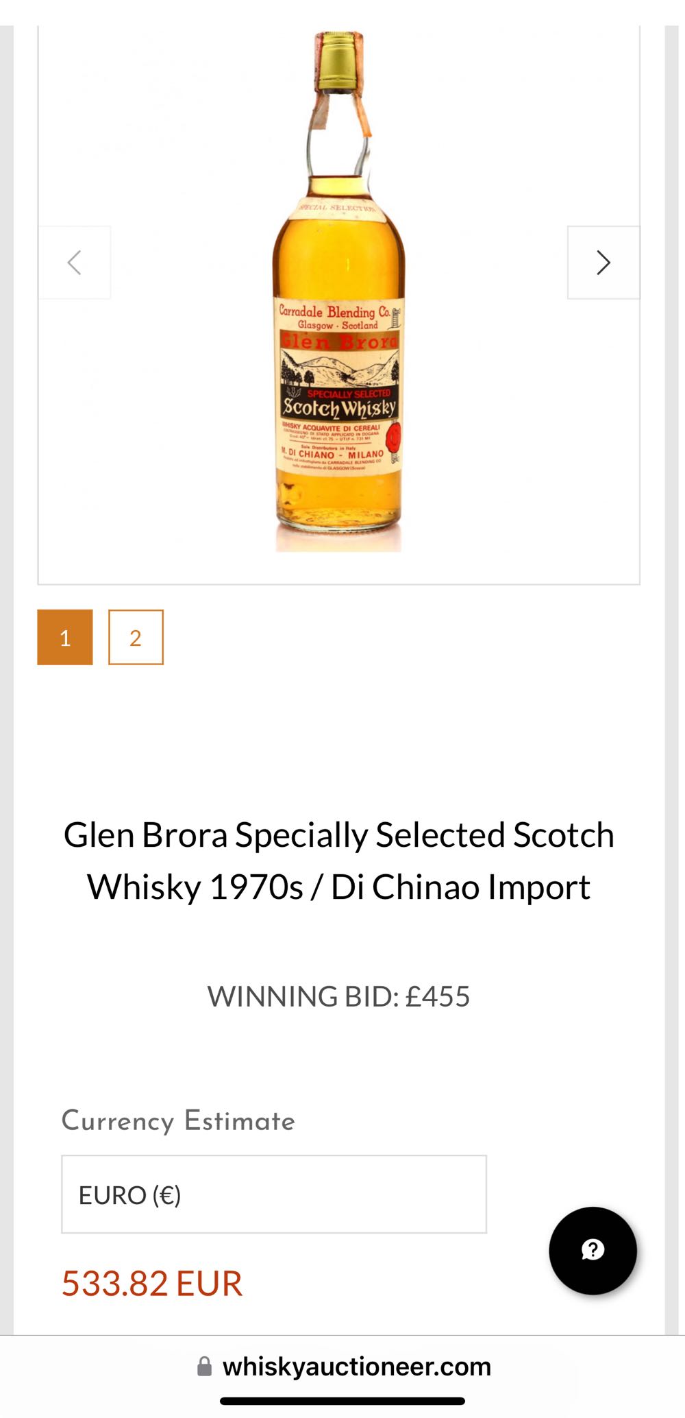 Glen Brora Imp DI CHIANO - Carradale Blending alcohol collectible - Main Image 2