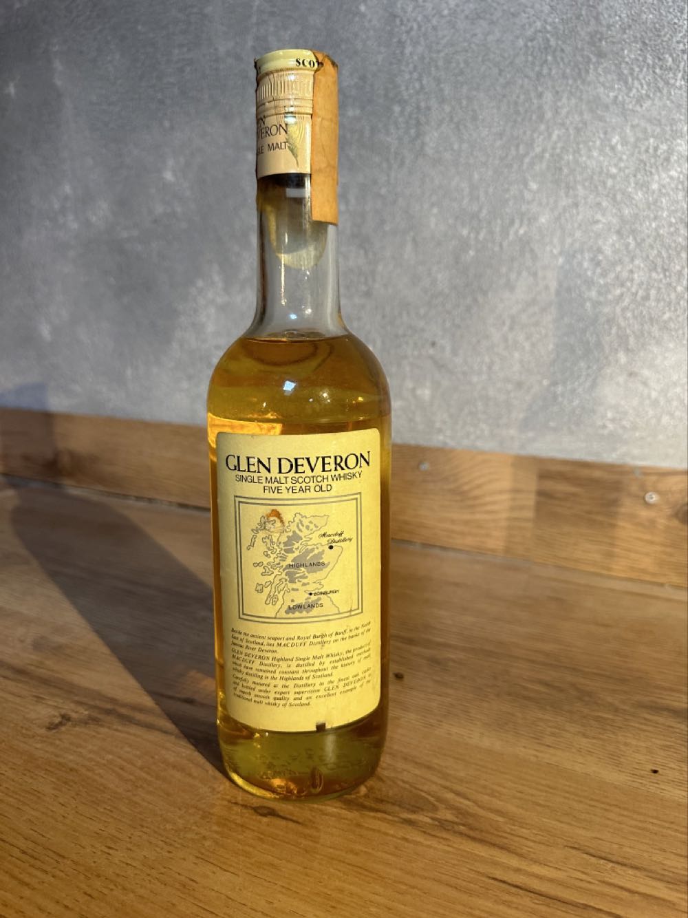 Glen Deveron 5yo Imp MARTINI E ROSSI - Macduff Distillery alcohol collectible - Main Image 2