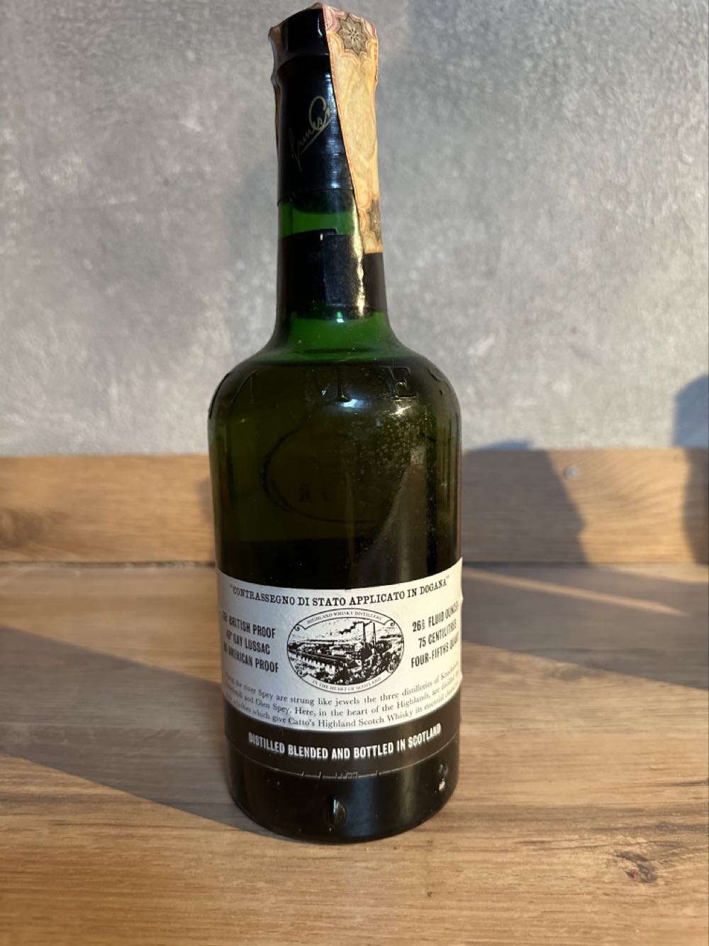 Catto 12yo Imp DATEO IMPORT - James Catto & Co. Ltd, Scotland alcohol collectible - Main Image 2