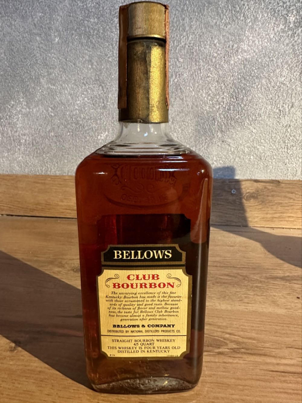 Bellows Club Bourbon 4yo Imp SPOSETTI & PAPARONE - Bellows & Co alcohol collectible - Main Image 2