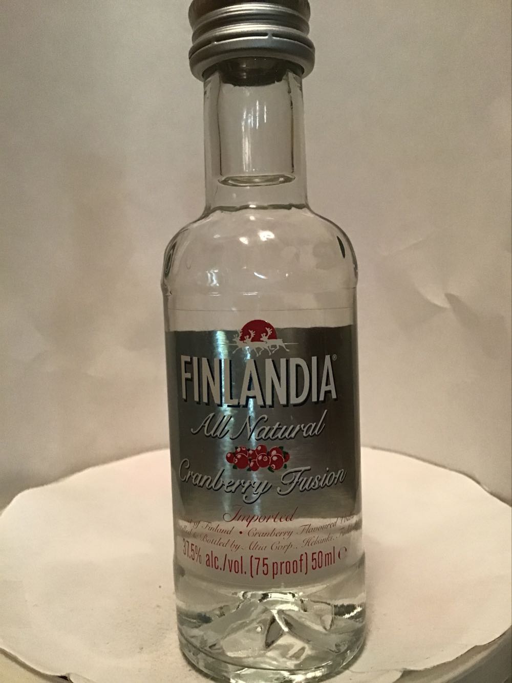 Finlandia Cranberry & Raspberry & Cranberry Fusion - Primalco Oy (50 mL) alcohol collectible - Main Image 3