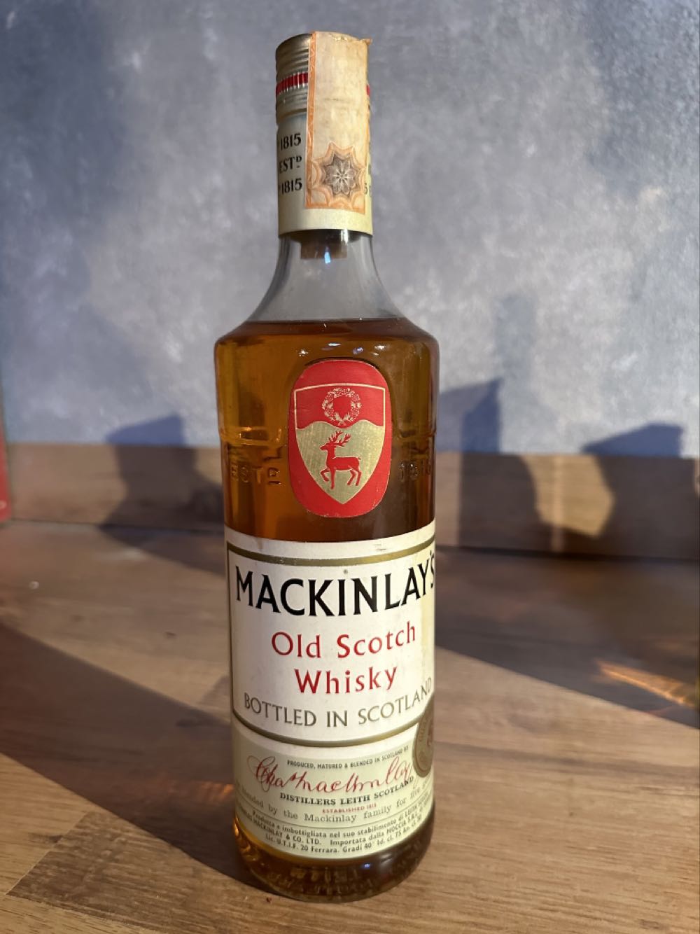 Mackinley  5yo - Charles Mackinlay & Co alcohol collectible - Main Image 2