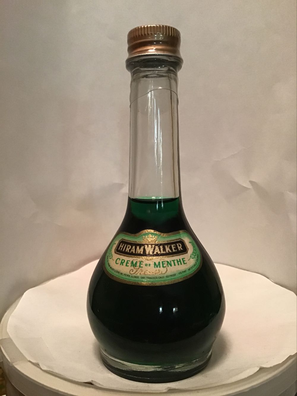 Hiram Walker Vodka & Crème De Menthe & Peach Sourballs - Hiram Walker & Sons (1.10 FL OZ) alcohol collectible - Main Image 3