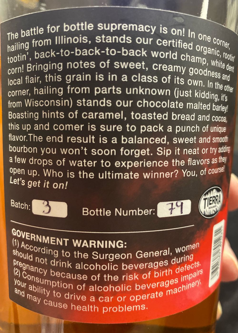 Duel Bourbon Whiskey - Tierra Distilling Co. alcohol collectible - Main Image 2