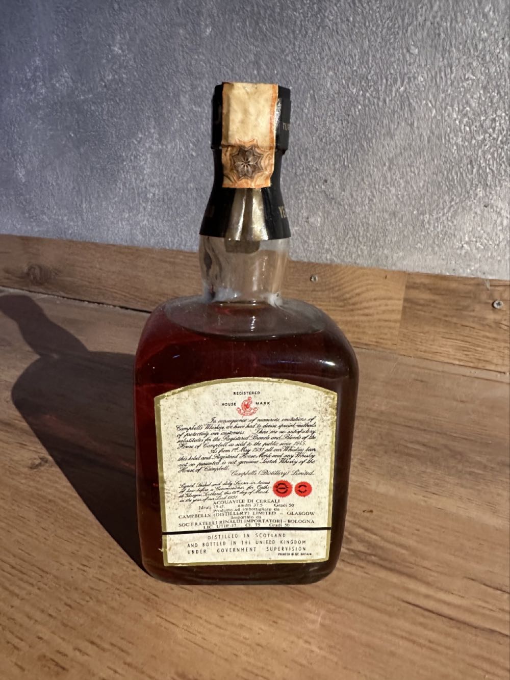 Aberlour Glenlivet 12yo Imp FLLI RINALDI - Campbell’s Distillery alcohol collectible - Main Image 2