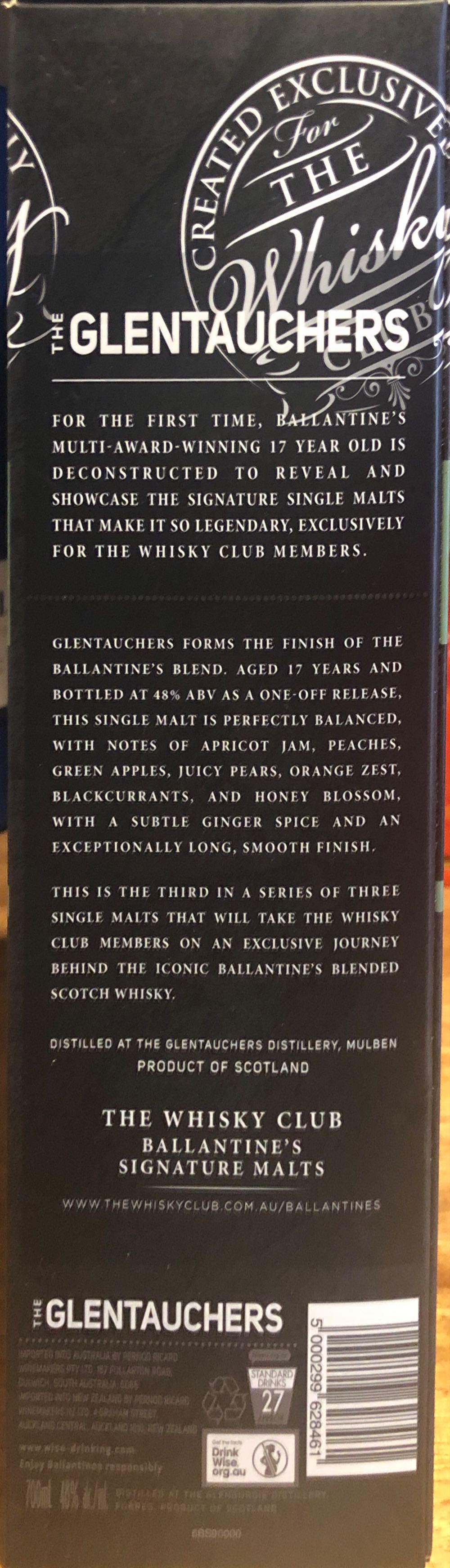 The Glentauchers - Ballantine’s (700 mL) alcohol collectible [Barcode 5000299628461] - Main Image 2