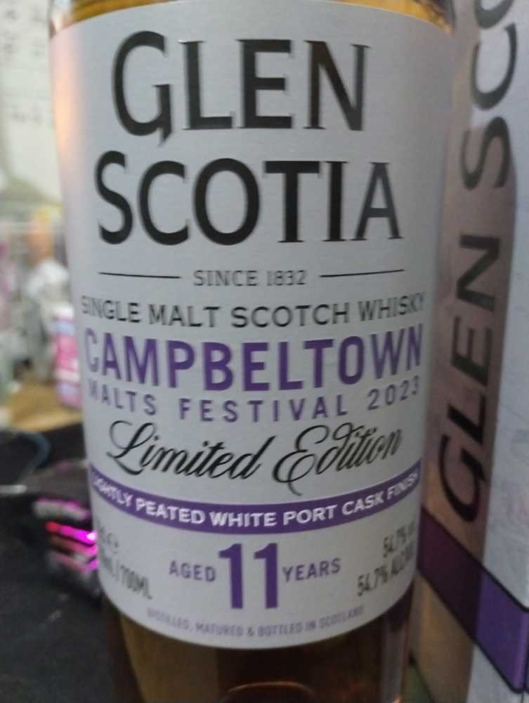 Glen Scotia 11 Years Campbeltown Malt Whisky Festival Malts Festival 2023 - Glen Scotia Distillery (700 mL) alcohol collectible [Barcode 5016840712237] - Main Image 2