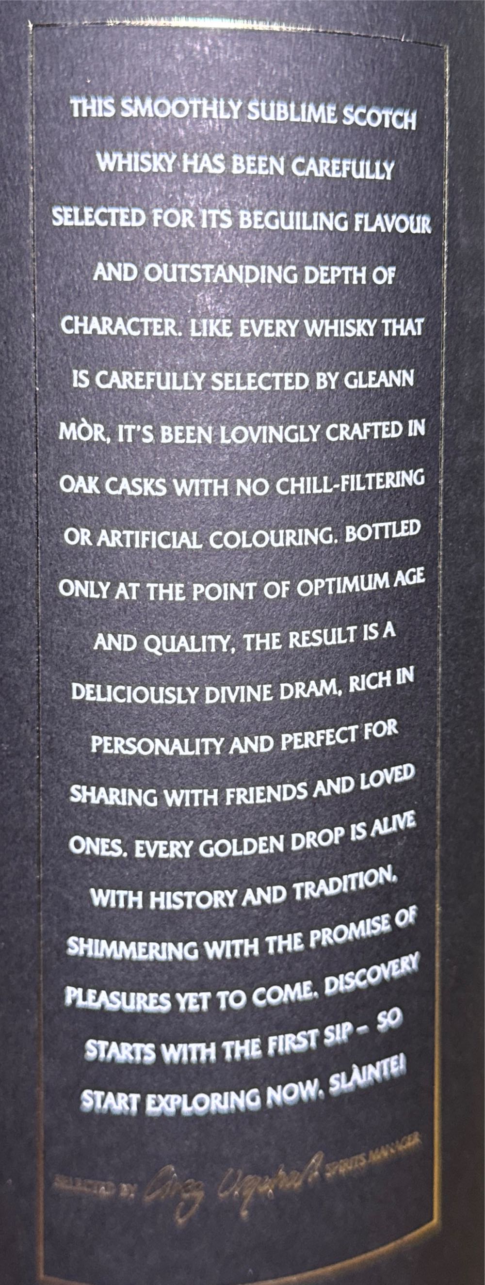 Highland Park 13 Years - Gleann Mor Spirits Company (700 mL) alcohol collectible [Barcode 5060797401119] - Main Image 2