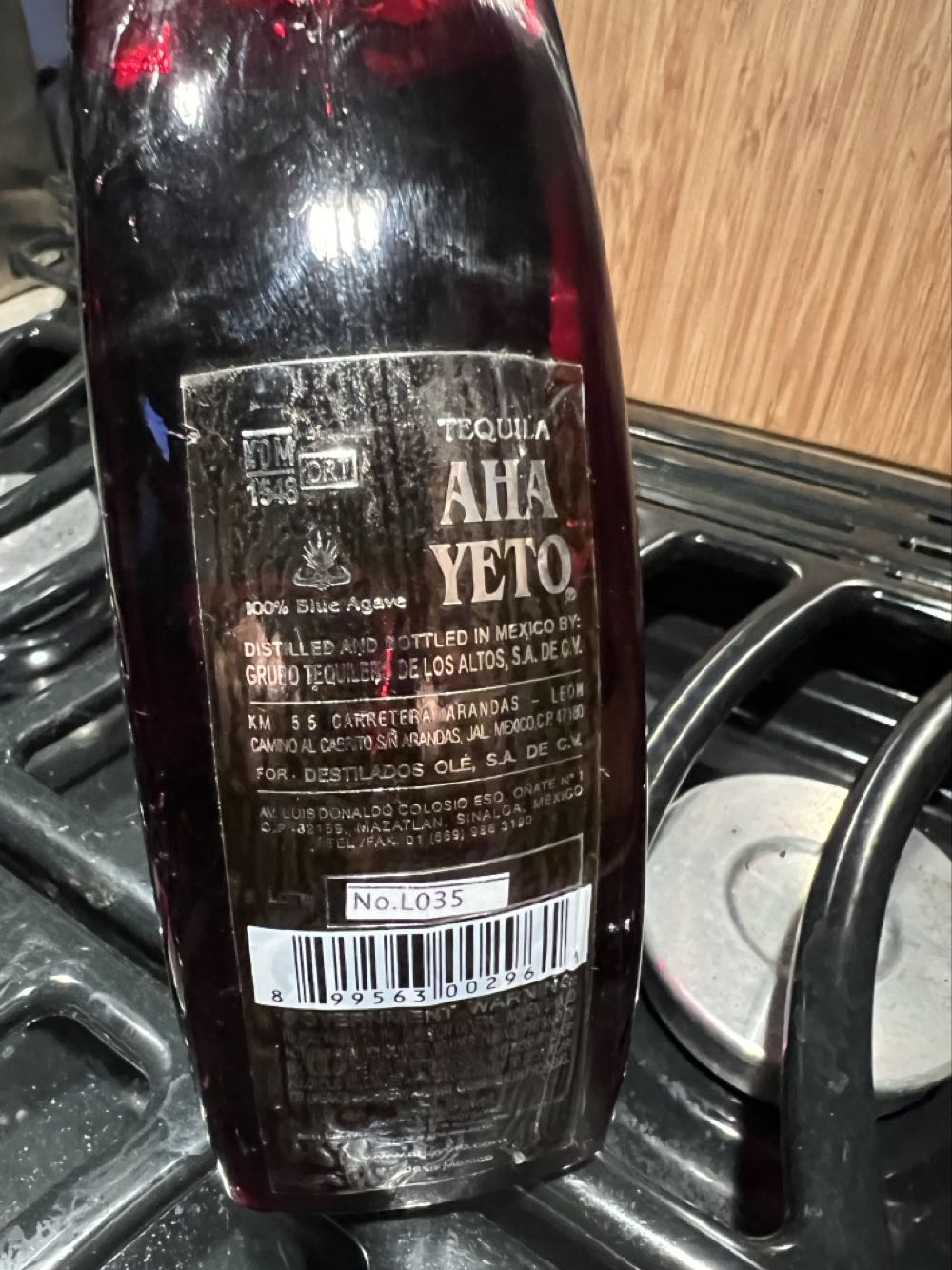 Aha Yeto Anejo Tequila 750ml American Northwest Distributors Online  alcohol collectible [Barcode 899563002961] - Main Image 2