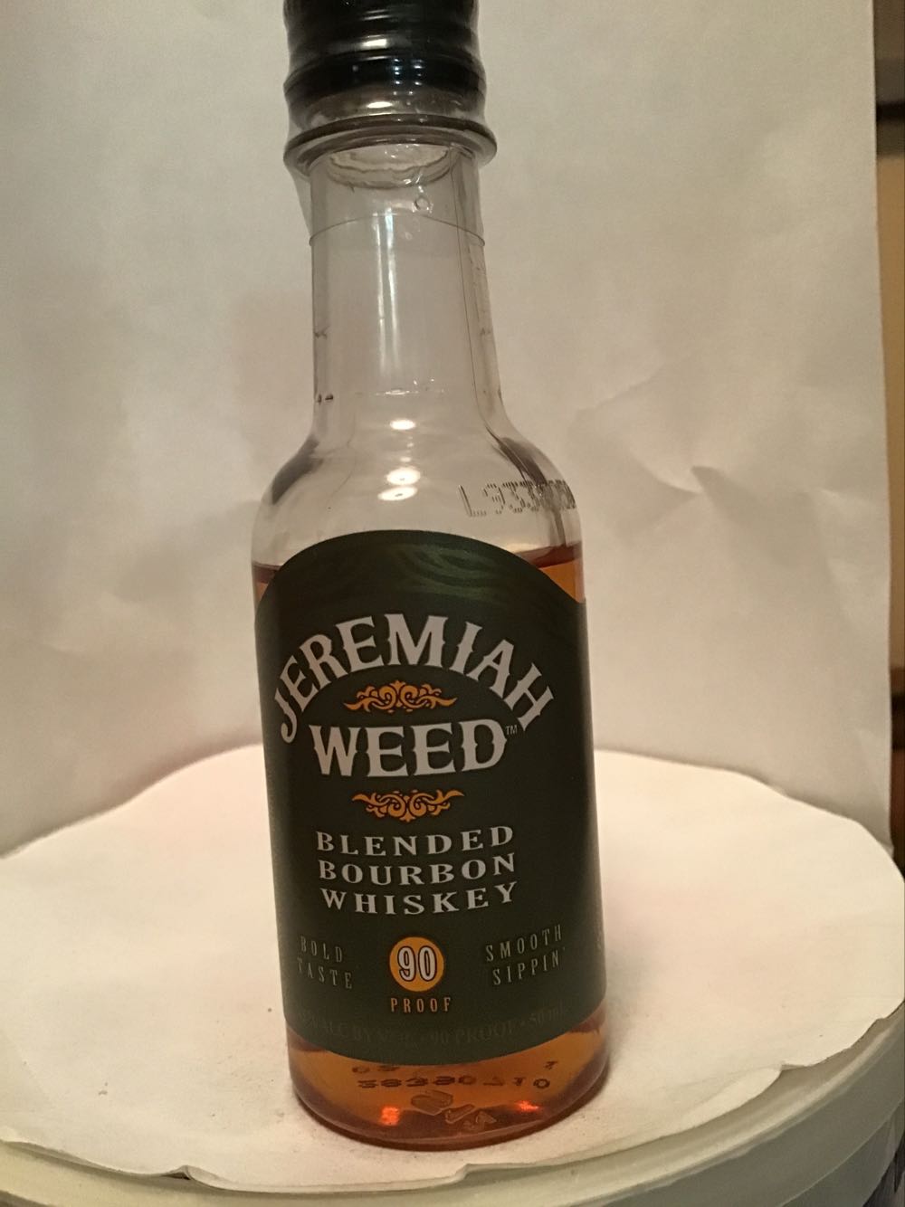 Jeremiah Weed Sweet Tea & Blended Bourbon & Bourbon Liqueur & Country Peach Sweet Tea - Jeremiah Weed Distilling Co. (50 mL) alcohol collectible - Main Image 2
