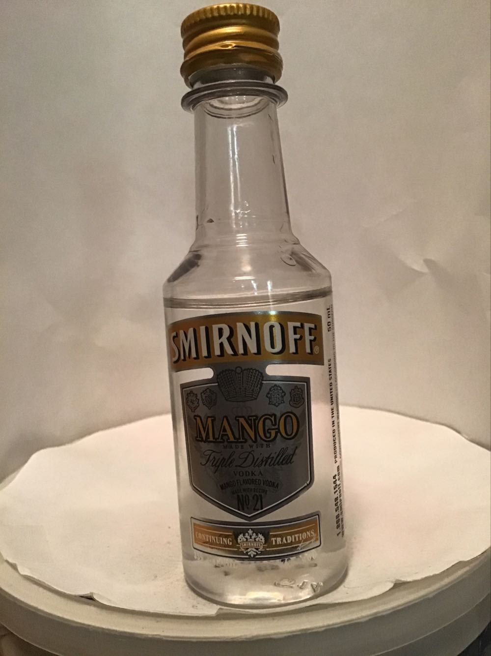 Smirnoff Passion Fruit & Mango - Smirnoff Co. (50 mL) alcohol collectible - Main Image 2