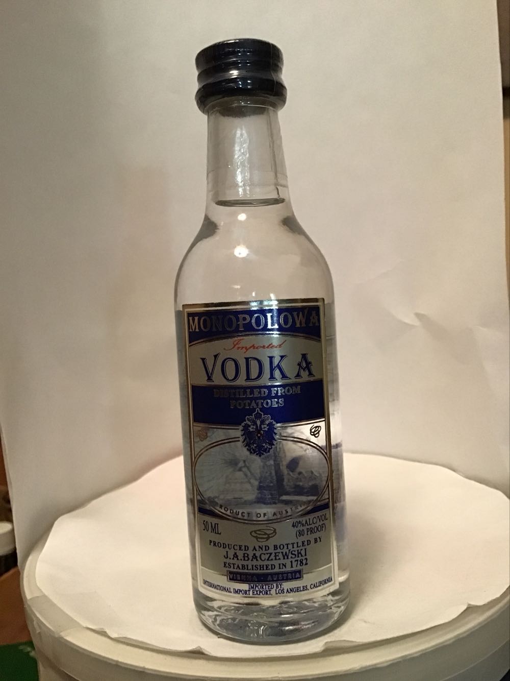 Monopolowa Vodka - J.A. Baczewski (50 mL) alcohol collectible - Main Image 2