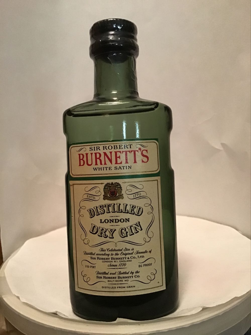 Burnett’s Raspberry Vodka & Dry Gin & White Rum & Spiced Rum - Sir Robert Burnett Co (50 mL) alcohol collectible - Main Image 2