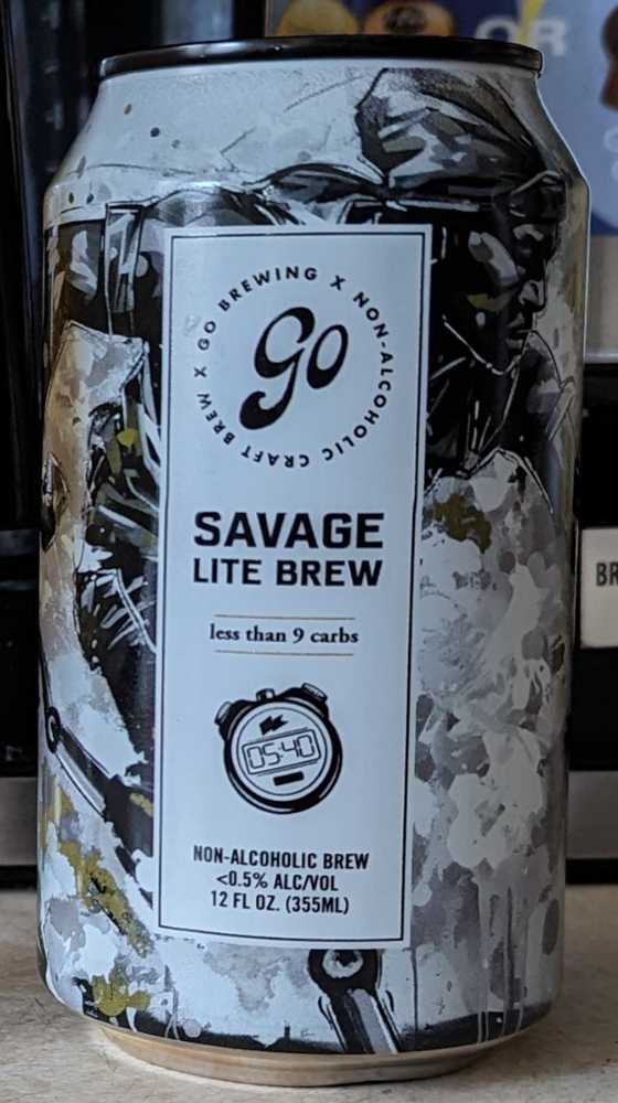 Savage Light Brew NA - Go Brewing alcohol collectible - Main Image 2
