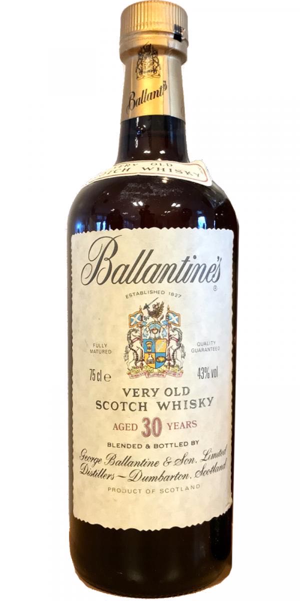 Ballantine’s Aged 30 Years - George Ballantine & Son Ltd. (750 mL) alcohol collectible [Barcode 5010106110065] - Main Image 2