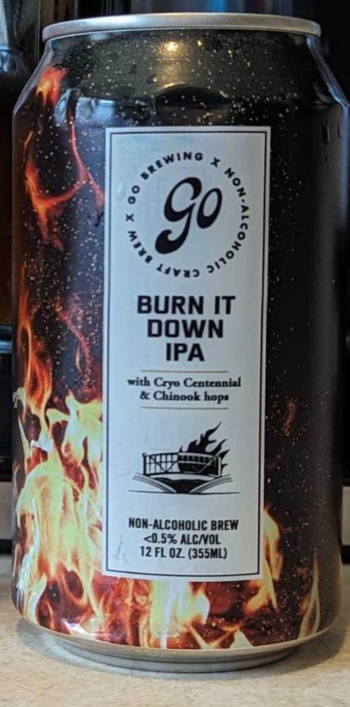 Burn It Down IPA - Go Brewing alcohol collectible - Main Image 2
