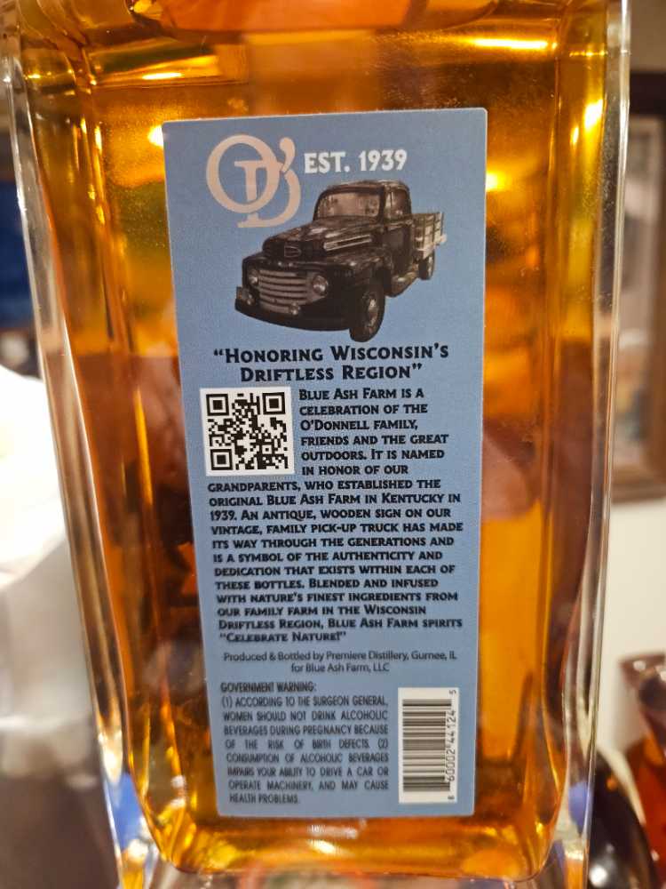 Blue Ash Honey - Premiere Distillery (750 mL) alcohol collectible [Barcode 860002441245] - Main Image 2