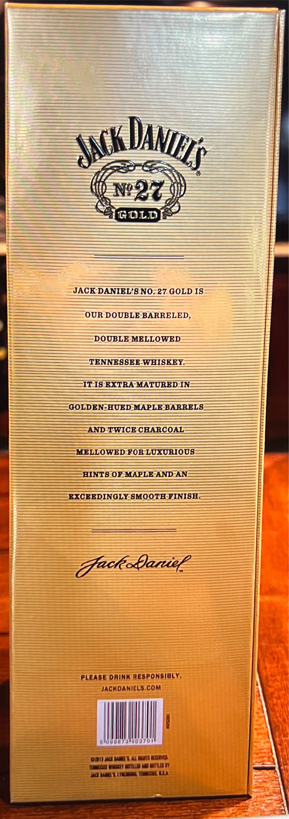 0 Gold 27 Double Barreled - Jack Daniel’s Distillery, Lynchburg, TN (700 mL) alcohol collectible - Main Image 2