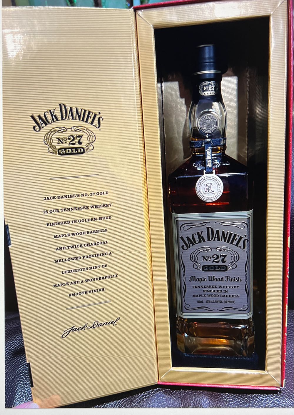 0 Gold 27 _ Chinese New year 2020 - Jack Daniel’s Distillery, Lynchburg, TN (750 mL) alcohol collectible - Main Image 2