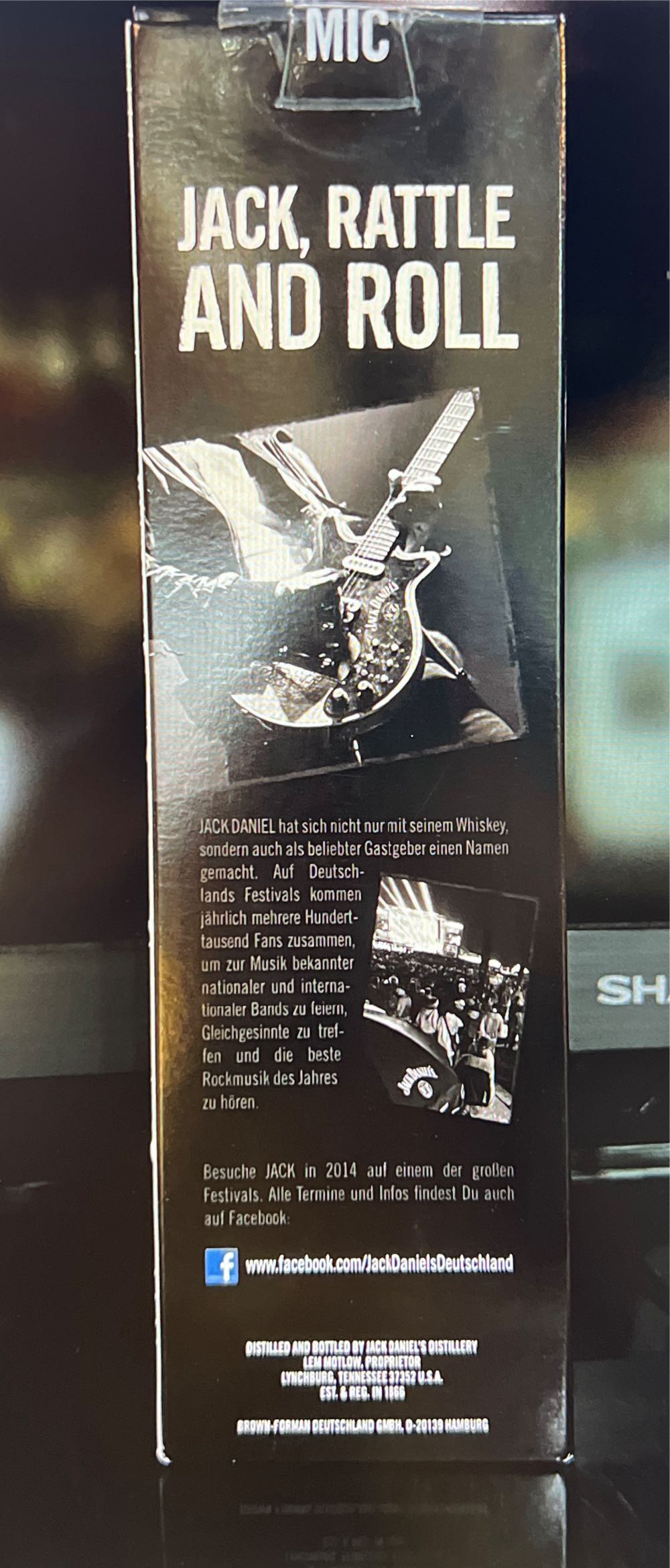 0 Set Black Label With Shot Glass Germany - Jack Daniel’s Distillery, Lynchburg, TN (700 mL) alcohol collectible - Main Image 3