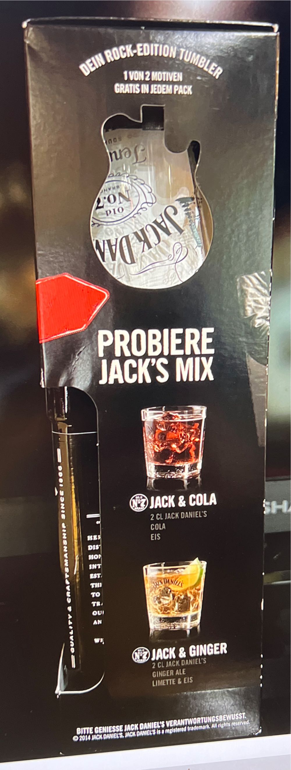 0 Set Black Label With Shot Glass Germany - Jack Daniel’s Distillery, Lynchburg, TN (700 mL) alcohol collectible - Main Image 4