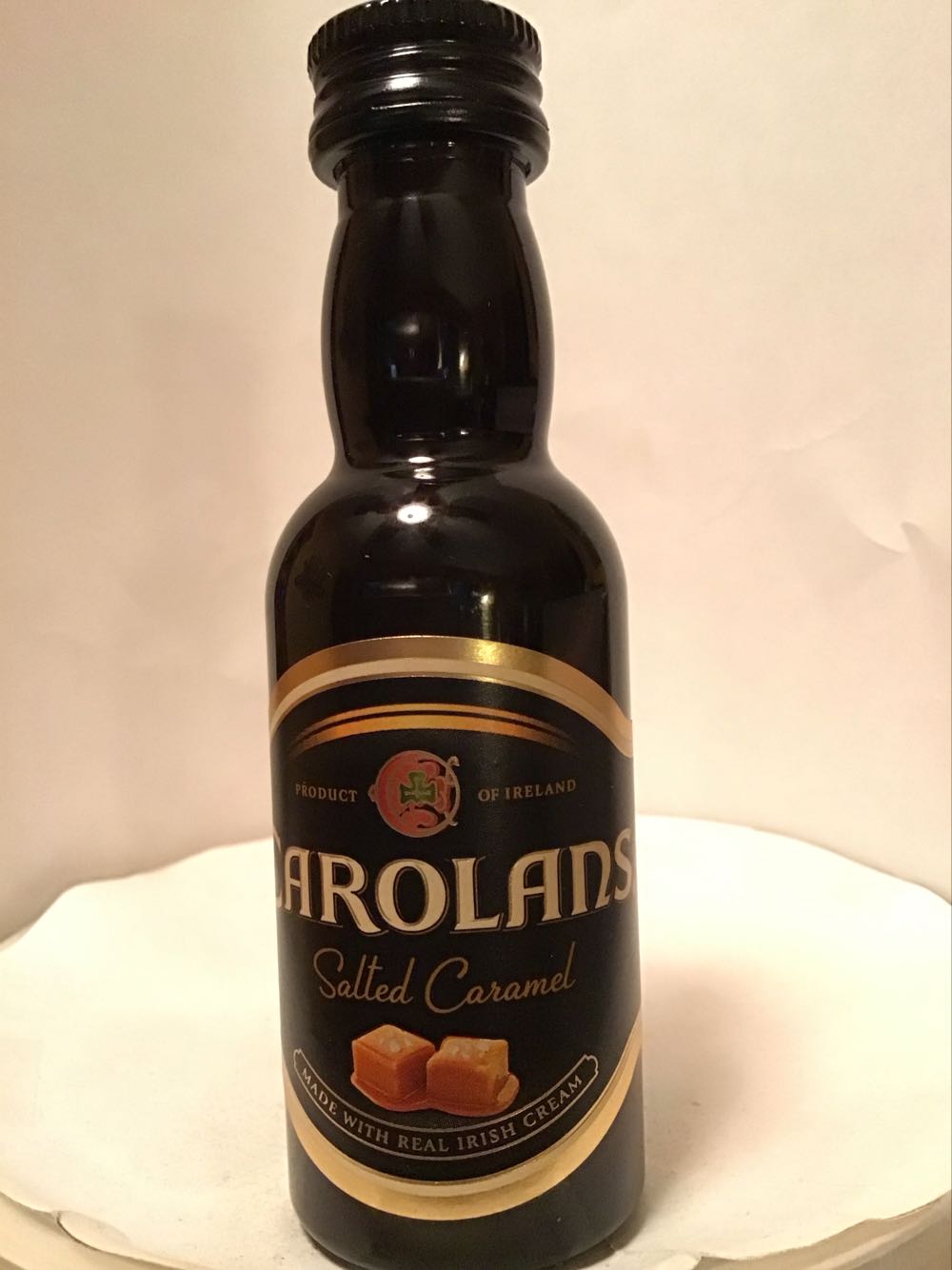 Carolans Irish Cream & peanut Butter & Salted Carmel - T.J. Carolan (50 mL) alcohol collectible - Main Image 3