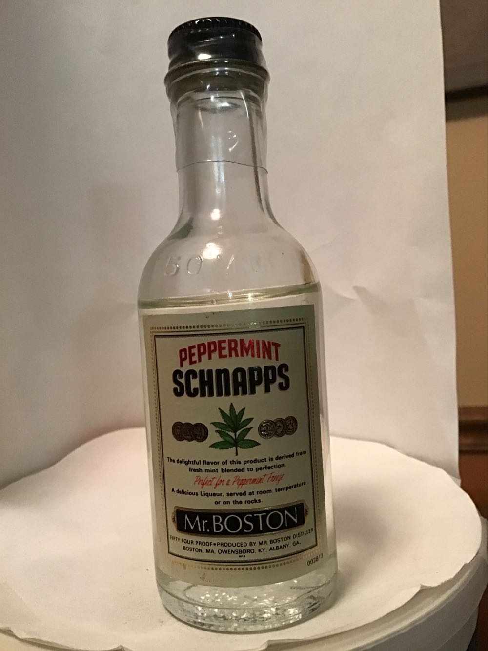 Mr. Boston Apple Schnapps & Strawberry Schnapps & Peppermint Schnapps - Mr. Boston Company (50 mL) alcohol collectible - Main Image 3