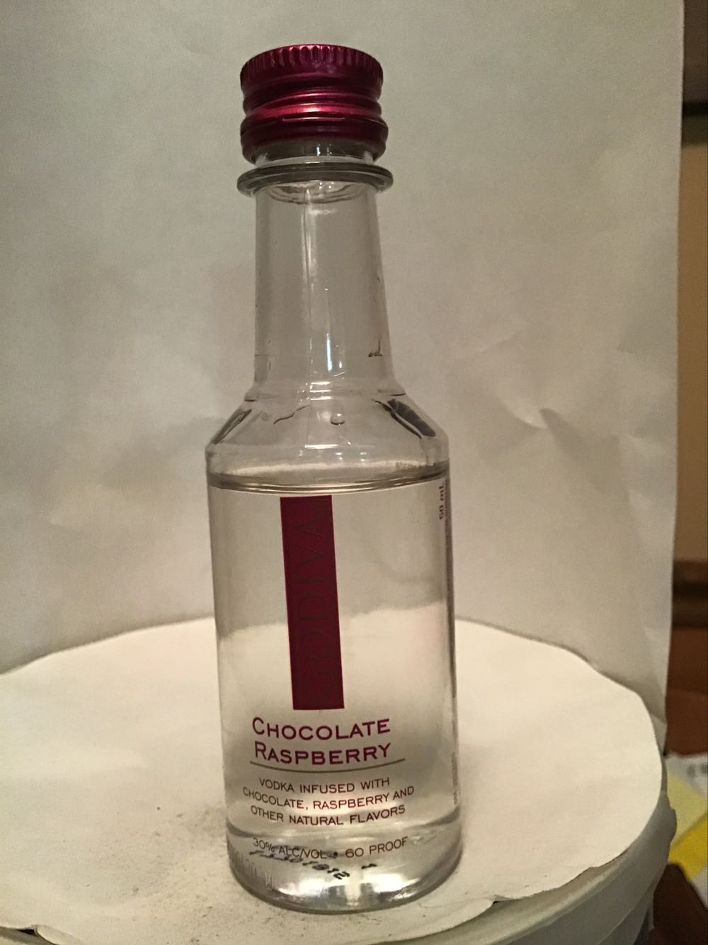 Godiva Chocolate & Chocolate Raspberry & Carmel Milk Chocolate - Goduva Liqueur Co. (50 mL) alcohol collectible - Main Image 2