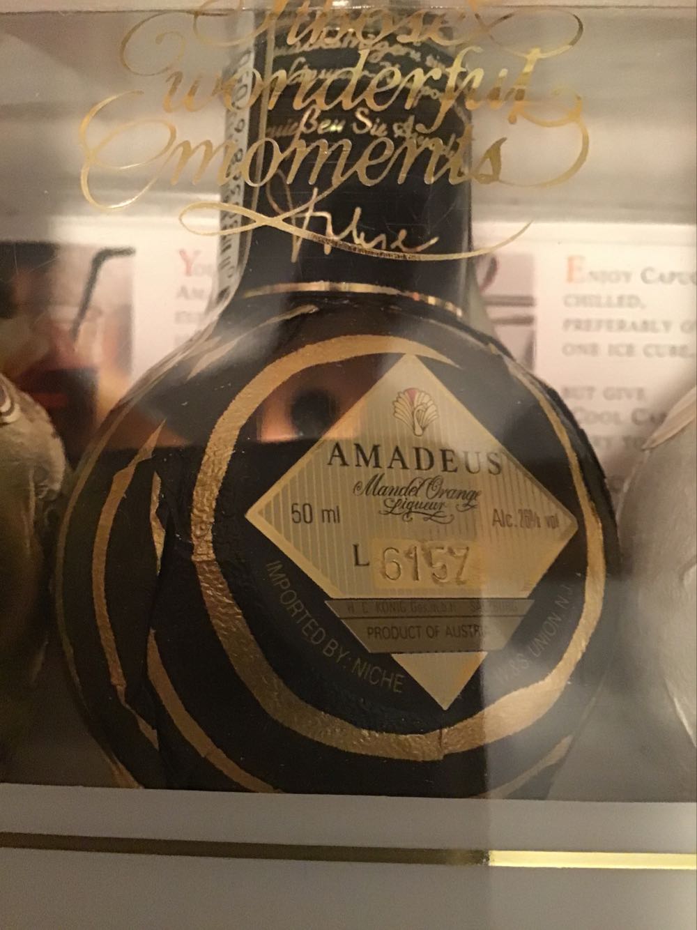 Amadeus - Mozart Distillery GMBH (0,05 L) alcohol collectible - Main Image 2