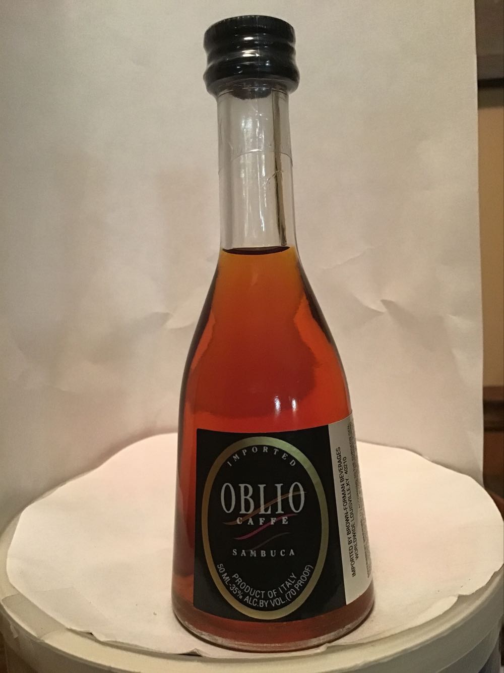 Oblio Sambuca & Caffe - Brown Foreman Distillers (50 mL) alcohol collectible - Main Image 2