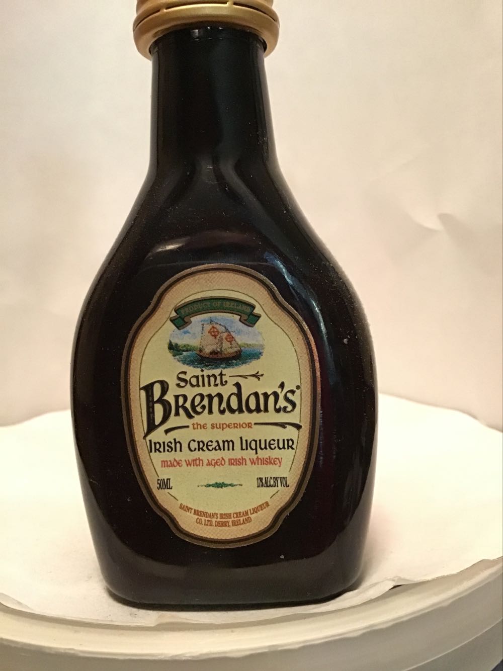 Saint Brendan’s Superior & Irish Cream - Saint Brendan’s Imports (50 mL) alcohol collectible - Main Image 2
