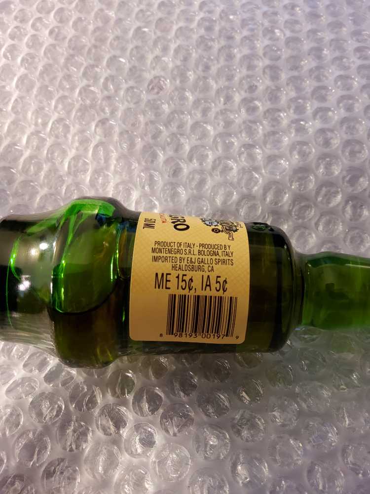 Montenegro Amaro Digestive Bitters Italy - Montenegro S.r.L. (50 mL) alcohol collectible [Barcode 898193001979] - Main Image 3