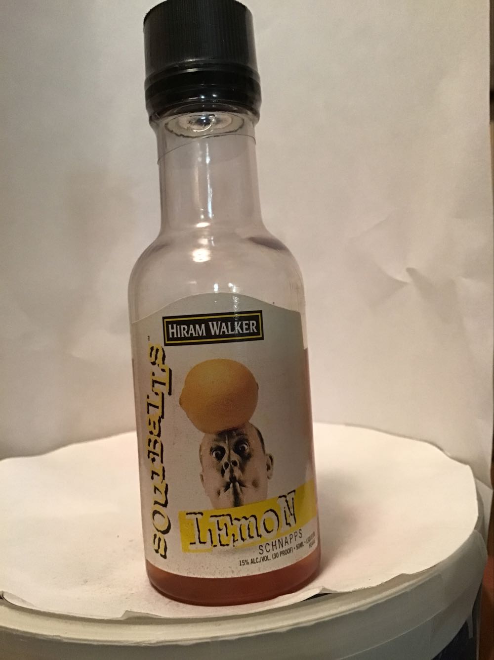 Hiram Walker Lemon Sourballs & Licorice & Blue Raspberry Sourballs & Amaretto - Hiram Walker & Sons (50 mL) alcohol collectible - Main Image 1