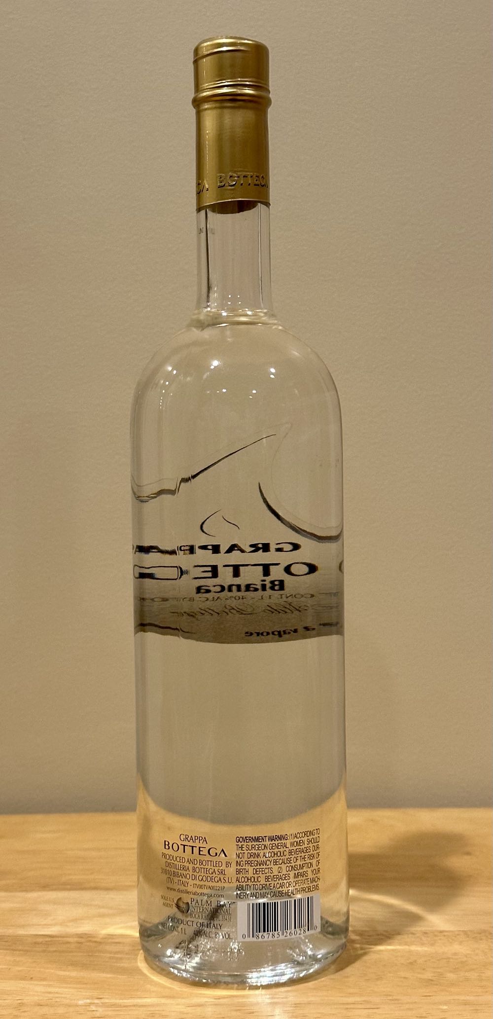 Bottega Grappa Bianca Aldo 750ml Ezwine - Distilleria Bottega SRL, Italy (1 L) alcohol collectible [Barcode 086785260280] - Main Image 2