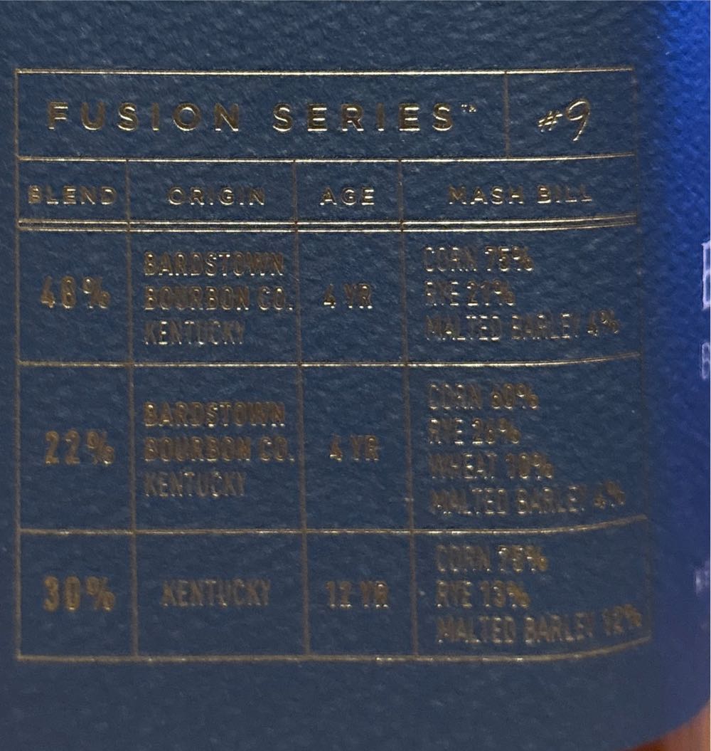 Bardstown Fusion Series #9 - Bardstown Bourbon Company (750 mL) alcohol collectible [Barcode 857552008028] - Main Image 2