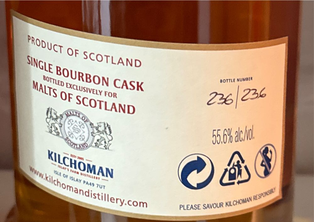 Kilchoman Private Cask Release - Kilchoman Distillery (700 mL) alcohol collectible - Main Image 2