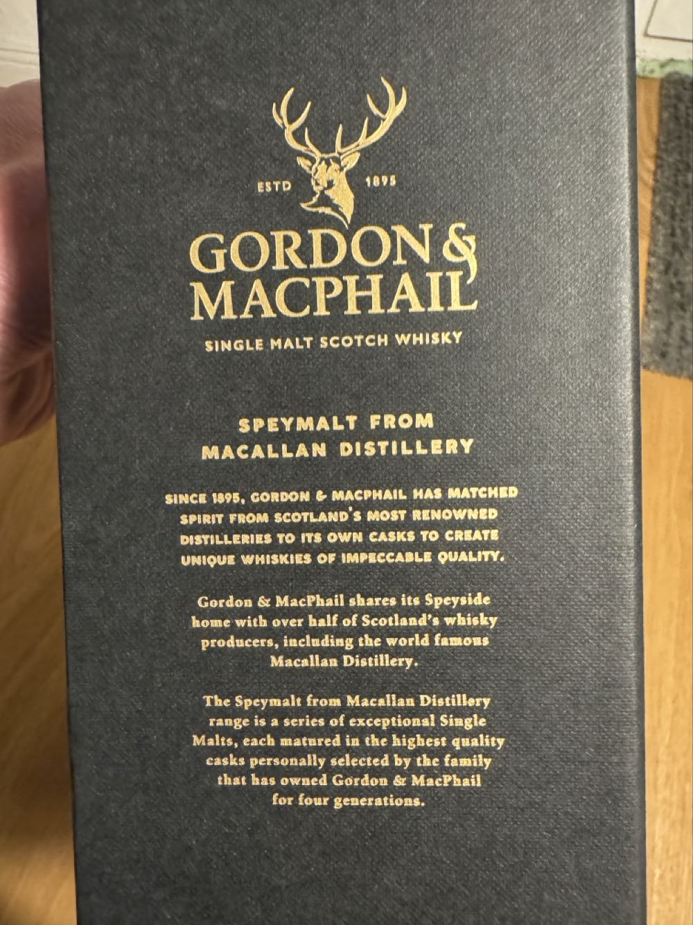 Macallan Gm And 2020 G&m Speymalt 0 7l 57 9 Online - Gordon & MacPhail (700 mL) alcohol collectible [Barcode 5020613079946] - Main Image 3