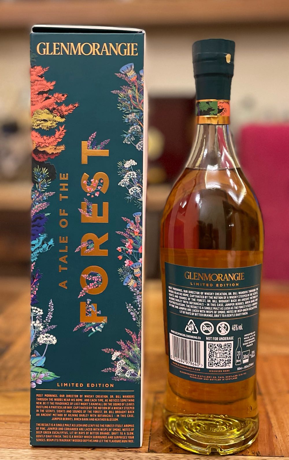 GLENMORANGIE Tale Of The Forest Limited Edition Highland Single Malt Scotch Whisky - The Glenmorangie Distillery (700 mL) alcohol collectible [Barcode 5010494979640] - Main Image 2