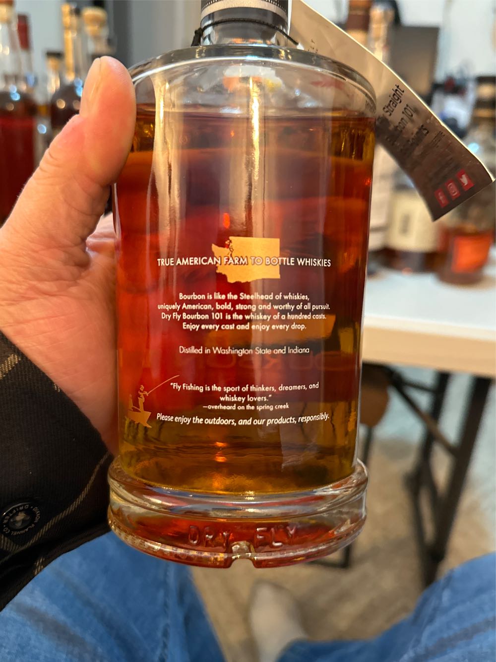 Dry Fly Straight Bourbon Whiskey 101 Proof 750ml Liquor - Fly Distilling, Inc. (750 mL) alcohol collectible [Barcode 850548004110] - Main Image 2