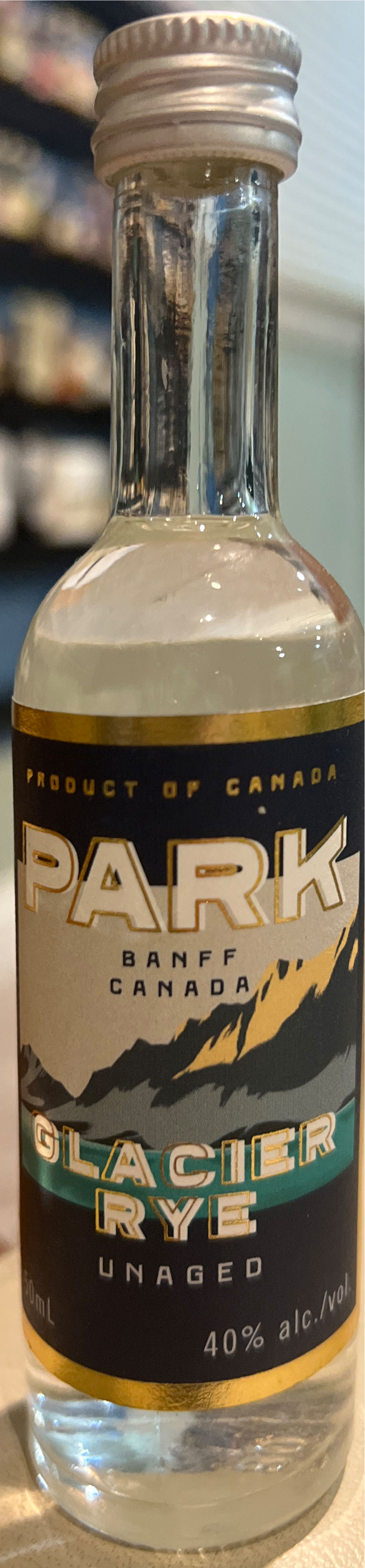 Park Glacier Rye  alcohol collectible - Main Image 1