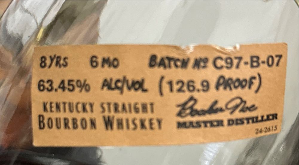 Bookers Bourbon - James B Beam Distilling Co (750 mL) alcohol collectible [Barcode 080686011408] - Main Image 2