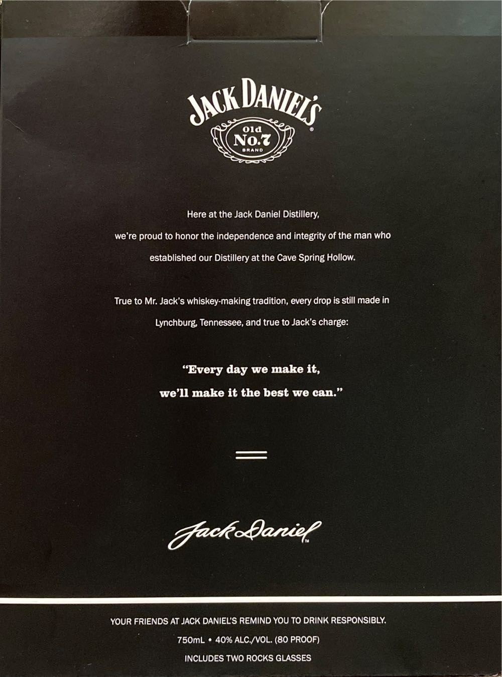 Jack Daniel’s Gift Set - Jack Daniel’s Distillery, Lynchburg, TN (750 mL) alcohol collectible - Main Image 3